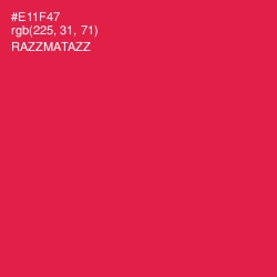 #E11F47 - Razzmatazz Color Image