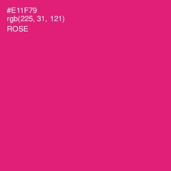 #E11F79 - Rose Color Image