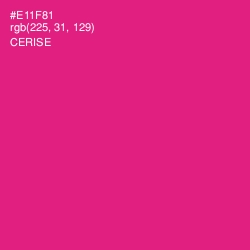 #E11F81 - Cerise Color Image