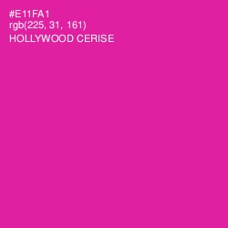 #E11FA1 - Hollywood Cerise Color Image
