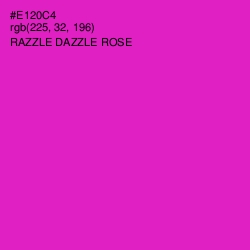 #E120C4 - Razzle Dazzle Rose Color Image