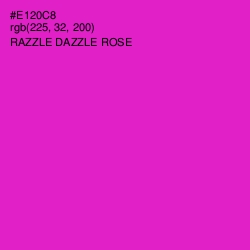 #E120C8 - Razzle Dazzle Rose Color Image