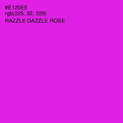 #E120E5 - Razzle Dazzle Rose Color Image