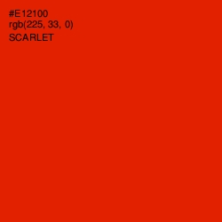 #E12100 - Scarlet Color Image