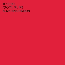 #E1213C - Alizarin Crimson Color Image