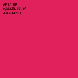 #E1215B - Amaranth Color Image