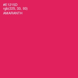 #E1215D - Amaranth Color Image
