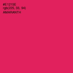 #E1215E - Amaranth Color Image