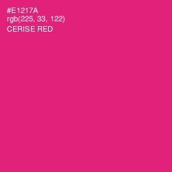 #E1217A - Cerise Red Color Image