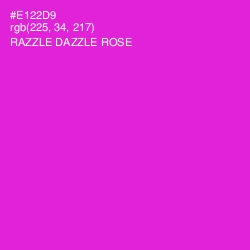 #E122D9 - Razzle Dazzle Rose Color Image