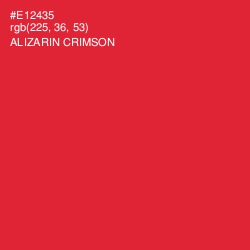 #E12435 - Alizarin Crimson Color Image