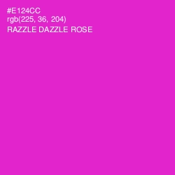 #E124CC - Razzle Dazzle Rose Color Image