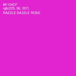 #E124CF - Razzle Dazzle Rose Color Image