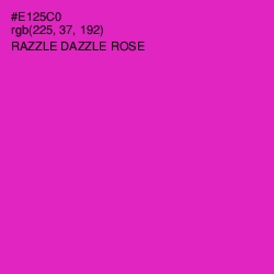 #E125C0 - Razzle Dazzle Rose Color Image