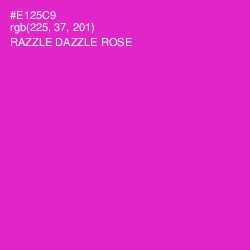 #E125C9 - Razzle Dazzle Rose Color Image
