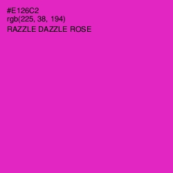 #E126C2 - Razzle Dazzle Rose Color Image