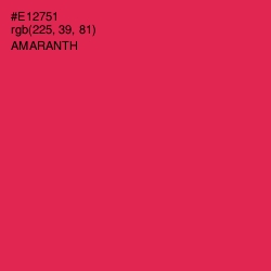 #E12751 - Amaranth Color Image