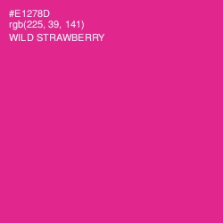 #E1278D - Wild Strawberry Color Image