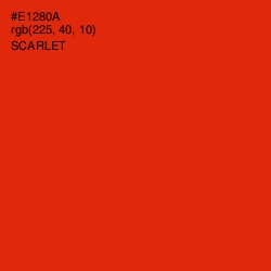 #E1280A - Scarlet Color Image