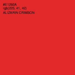 #E1292A - Alizarin Crimson Color Image