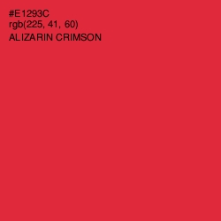 #E1293C - Alizarin Crimson Color Image