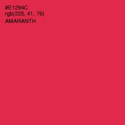 #E1294C - Amaranth Color Image