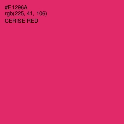 #E1296A - Cerise Red Color Image