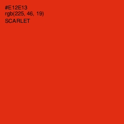 #E12E13 - Scarlet Color Image