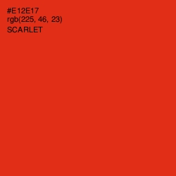 #E12E17 - Scarlet Color Image