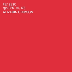 #E12E3C - Alizarin Crimson Color Image