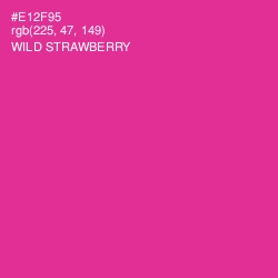 #E12F95 - Wild Strawberry Color Image