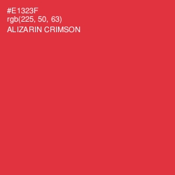 #E1323F - Alizarin Crimson Color Image