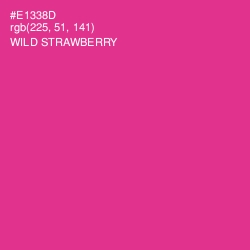 #E1338D - Wild Strawberry Color Image
