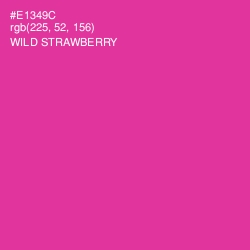#E1349C - Wild Strawberry Color Image