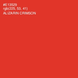#E13529 - Alizarin Crimson Color Image