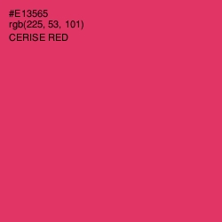 #E13565 - Cerise Red Color Image