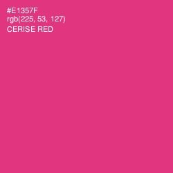 #E1357F - Cerise Red Color Image