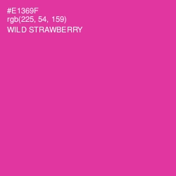 #E1369F - Wild Strawberry Color Image