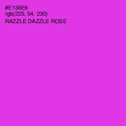 #E136E6 - Razzle Dazzle Rose Color Image