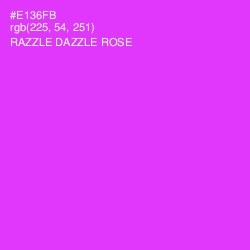 #E136FB - Razzle Dazzle Rose Color Image