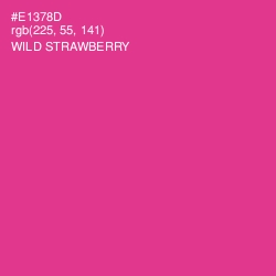 #E1378D - Wild Strawberry Color Image