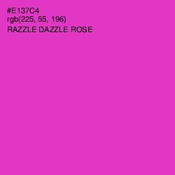 #E137C4 - Razzle Dazzle Rose Color Image