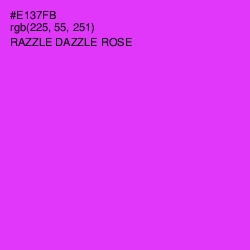 #E137FB - Razzle Dazzle Rose Color Image