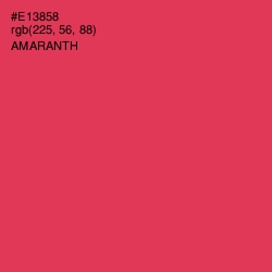 #E13858 - Amaranth Color Image