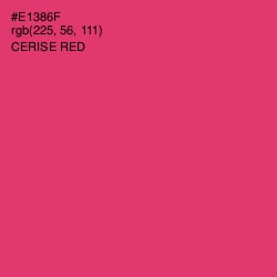 #E1386F - Cerise Red Color Image