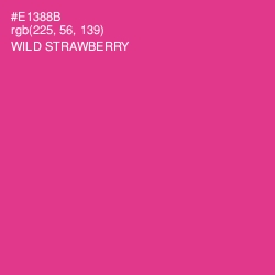 #E1388B - Wild Strawberry Color Image