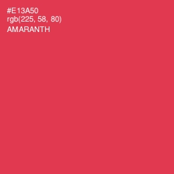 #E13A50 - Amaranth Color Image