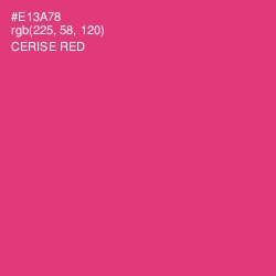 #E13A78 - Cerise Red Color Image