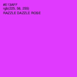 #E13AFF - Razzle Dazzle Rose Color Image