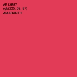 #E13B57 - Amaranth Color Image